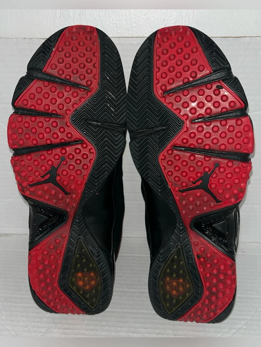 Jordan Jumpman 456 Jeter Clutch Bred size 12 black red 318594-011 Mid Top